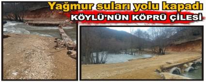 Ya�mur sular� yolu kapad�