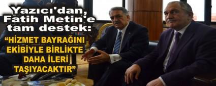 Yaz�c�\'dan, Fatih Metin\'e tam destek