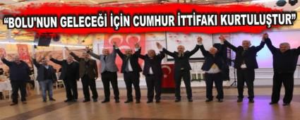 MET�N; �BOLU\'NUN GELECE�� ���N CUMHUR �TT�FAKI KURTULU�TUR�