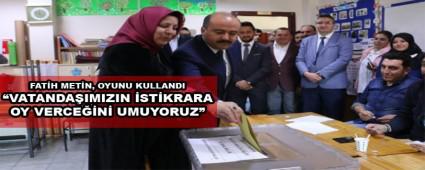 FAT�H MET�N, OYUNU KULLANDI
