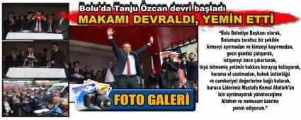 Bolu\'da Tanju �zcan devri ba�lad�