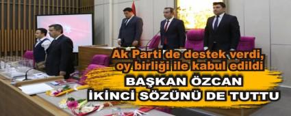 Ak Parti de destek verdi, oy birli�i ile kabul edildi