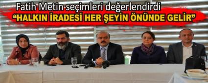 Fatih Metin se�imleri de�erlendirdi