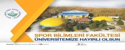 Spor Bilimleri Fak�ltesi Resmi Gazete de yay�mland�