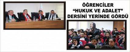 ��RENC�LER �HUKUK VE ADALET� DERS�N� YER�NDE G�RD�