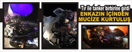 T�r ile tanker birbirine girdi