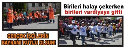 Birileri halay �ekerken birileri vardiyaya gitti
