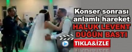 Konser sonras� anlaml� hareket