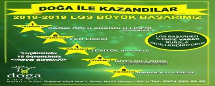 Do�a Koleji LGS\'ye damgas�n� vurdu
