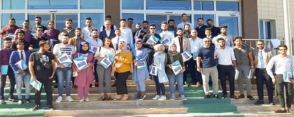 BA�B�\'DE STAJ YAPAN IRAKLI ��RENC�LER SERT�F�KALARINI ALDI