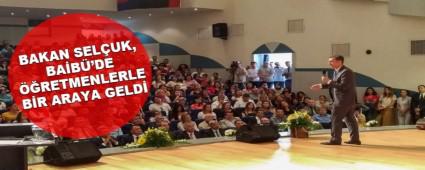  BAKAN SEL�UK, BA�B�\'DE ��RETMENLERLE B�R ARAYA GELD�