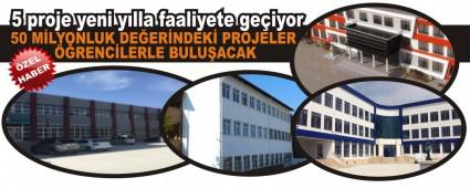 5 proje yeni y�lla faaliyete ge�iyor