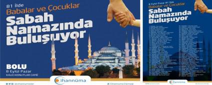BABALAR VE �OCUKLAR SABAH NAMAZINDA BULU�UYOR