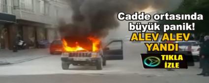 Cadde ortas�nda b�y�k panik!