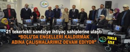 21 tekerlekli sandalye ihtiya� sahiplerine ula�t�