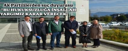 Ak Partililerden su� duyurusu;