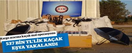 Kargo arac�na ka�ak mal operasyonu