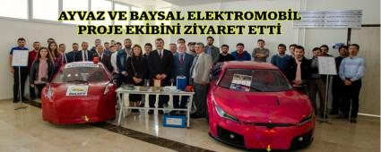 AYVAZ VE BAYSAL ELEKTROMOB�L PROJE EK�B�N� Z�YARET ETT�