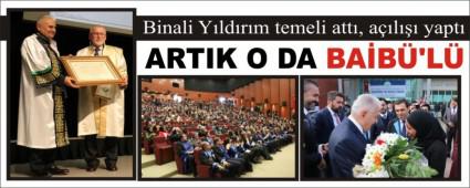 Binali Y�ld�r�m temeli att�, a��l��� yapt�