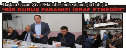 Ba�kan �zcan �ivril Mahallesi\'nde vatanda�la bulu�tu