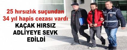 25 h�rs�zl�k su�undan 34 y�l hapis cezas� vard�