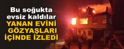 Bu so�ukta evsiz kald�lar