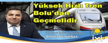 �Y�KSEK HIZLI TREN BOLU\'DAN GE�MEL�D�R�