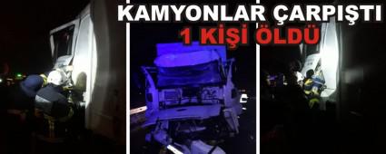 KAMYONLAR �ARPI�TI 1 K��� �LD�