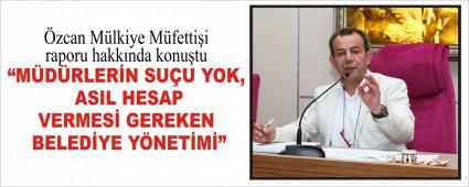 �zcan M�lkiye M�fetti�i raporu hakk�nda konu�tu