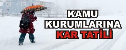 KAMU KURUMLARINA KAR TAT�L�