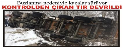 Buzlanma nedeniyle kazalar s�r�yor