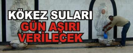 K�kez sular� g�n a��r� verilecek