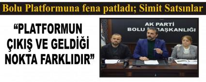 Bolu Platformuna fena patlad�; Simit Sats�nlar