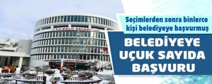 Se�imlerden sonra binlerce ki�i belediyeye ba�vurmu�