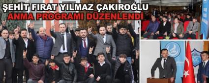 �EH�T FIRAT YILMAZ �AKIRO�LU ANMA PROGRAMI D�ZENLEND�