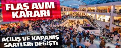 Koronavir�s �nlemleri AVM\'lerin a��l�� ve kapan�� saatleri de�i�ti