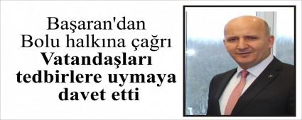 Ba�aran\'dan Bolu halk�na �a�r�