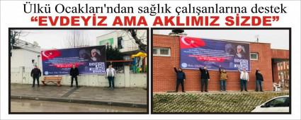 �lk� Ocaklar�\'ndan sa�l�k �al��anlar�na destek