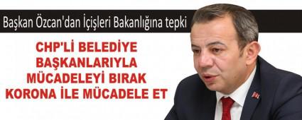 Ba�kan �zcan\'dan ��i�leri Bakanl���na tepki