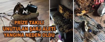 PR�ZE TAKILI UNUTULAN �ARJ ALET� YANGINA NEDEN OLDU
