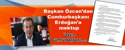 Ba�kan �zcan\'dan Cumhurba�kan� Erdo�an\'a mektup