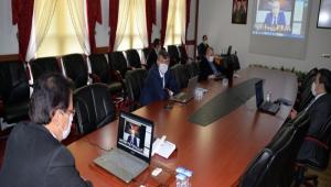 Vali �mit, Kaymakamlarla Video Konferansla Toplant� Yapt�