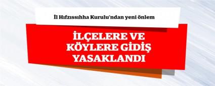 ARTIK �L�ELER ARASI DOLA�MAK YASAK