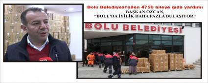 Bolu Belediyesi\'nden 4750 aileye g�da yard�m�