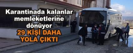 Karantinada kalanlar memleketlerine d�n�yor
