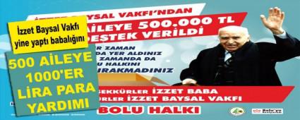 �zzet Baysal Vakf� yine yapt� babal���n� 