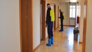 BA�B� Sosyal Tesislerinde Kapsaml� Dezenfeksiyon Yap�ld�