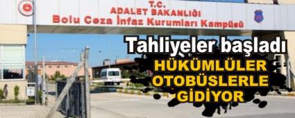 Tahliyeler ba�lad�