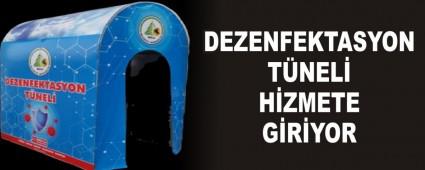 DEZENFEKTASYON T�NEL� H�ZMETE G�R�YOR