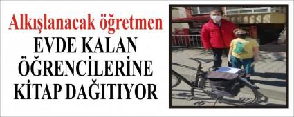 EVDE KALAN ��RENC�LER�NE K�TAP DA�ITIYOR